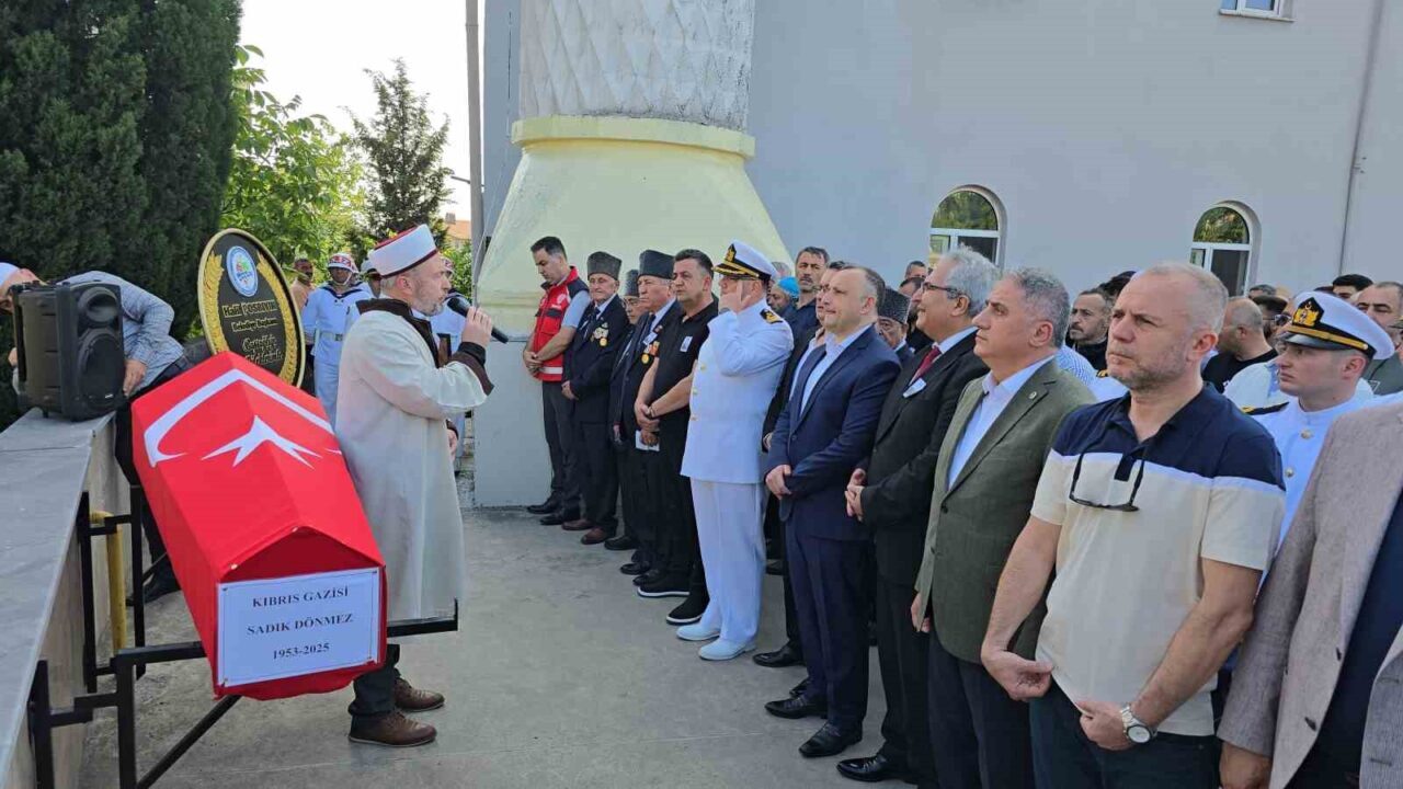 Zonguldak’ta Kıbrıs Gazisi Sadık Dönmez son yolculuğuna uğurlandı