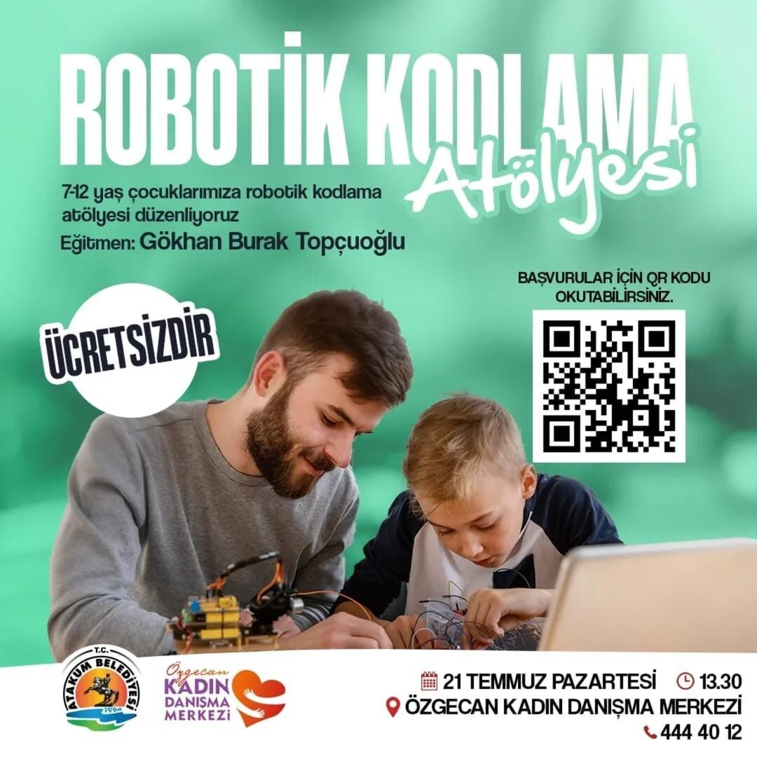 Atakum’da çocuklara yönelik robotik kodlama atölyesi
