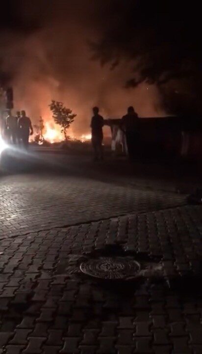 Bakacakkadı yangın paniği