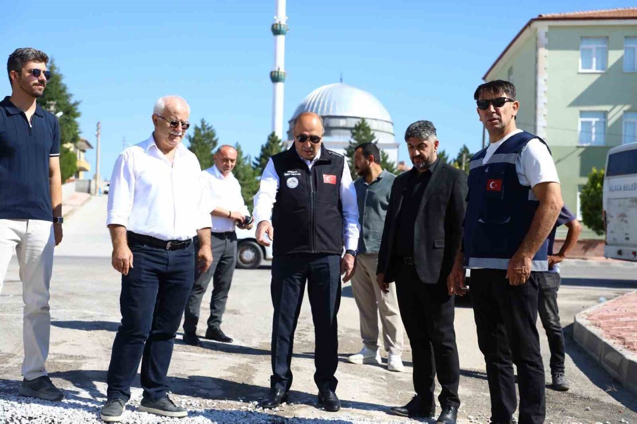 Başkan Arslan: "Alaca’da kilittaşı ve asfaltsız yol kalmayacak"