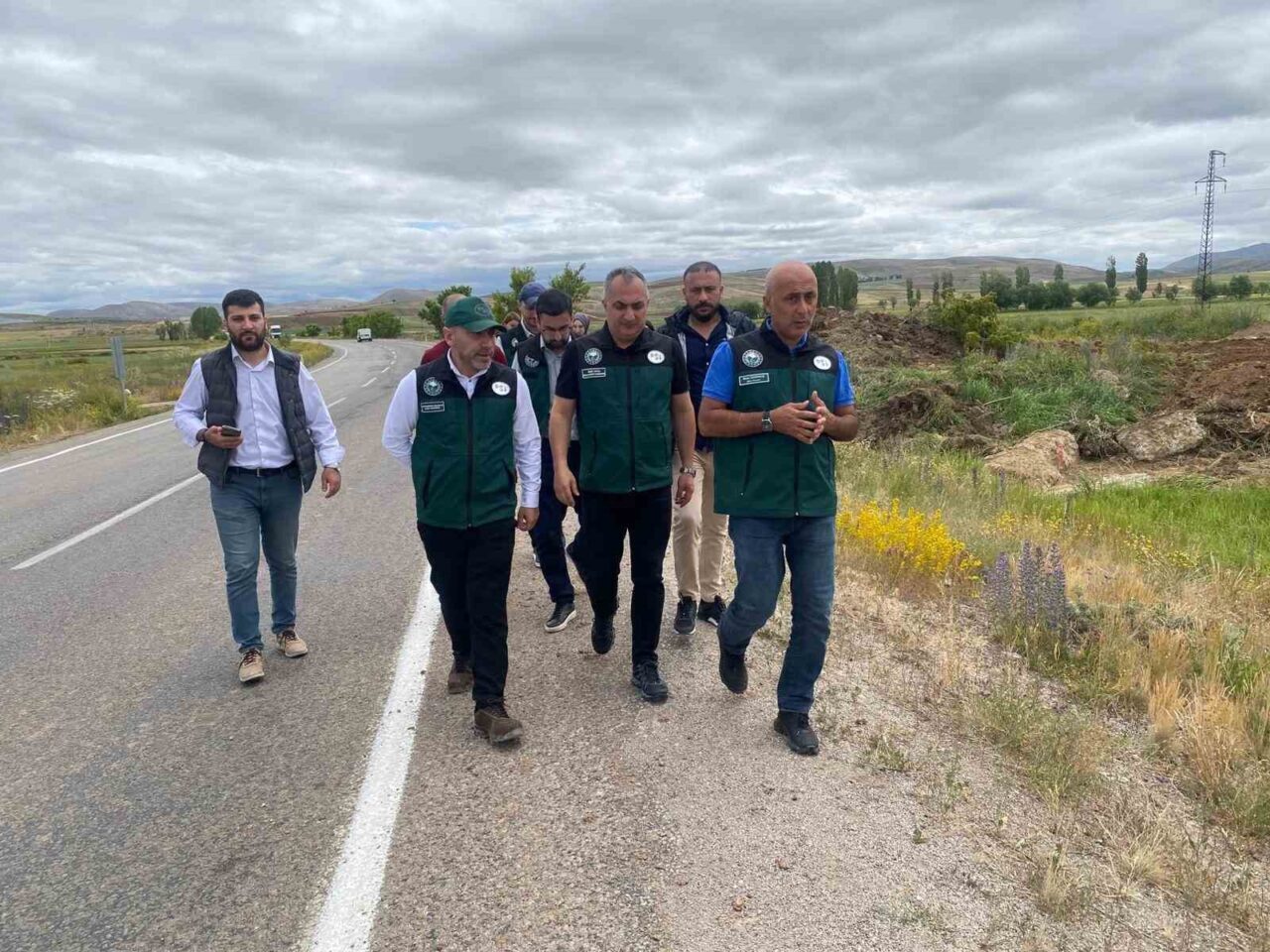 Bayburt Kırklartepe Barajı’nda devam eden çalışmalar incelendi