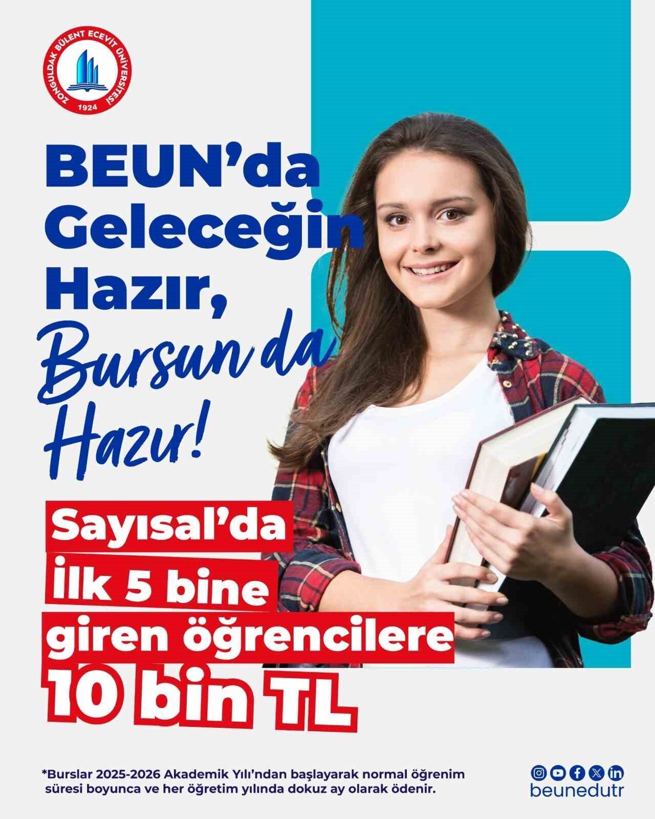 BEUN’da Başarı Bursuyla Öğrencilere Büyük Destek