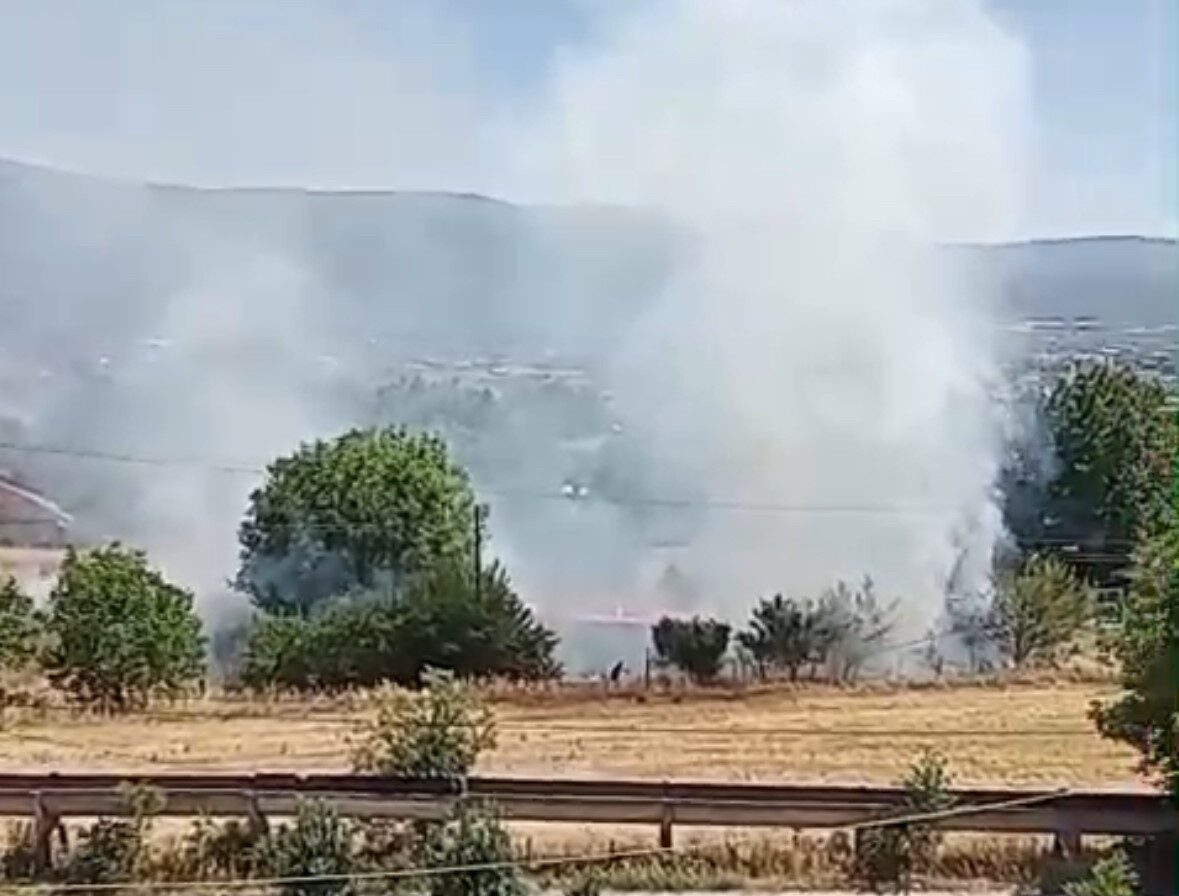 Bolu’da anız yangını korkuttu