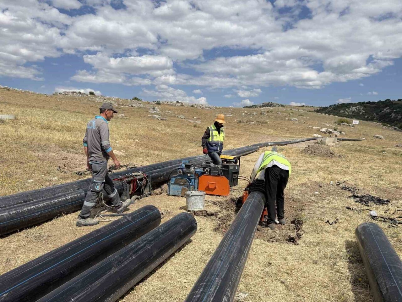 Çorum’da doğal kaynak su hattı yenileniyor