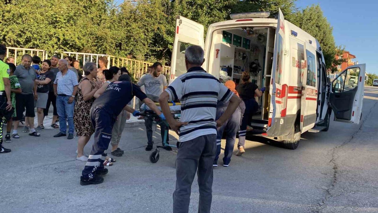 Çorum’da minibüsle çarpışan bisikletli çocuk yaralandı