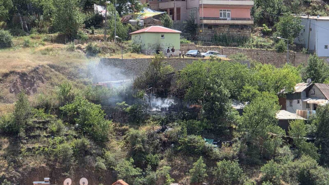 Gümüşhane’de bahçede yakılan ateş yangına neden oldu