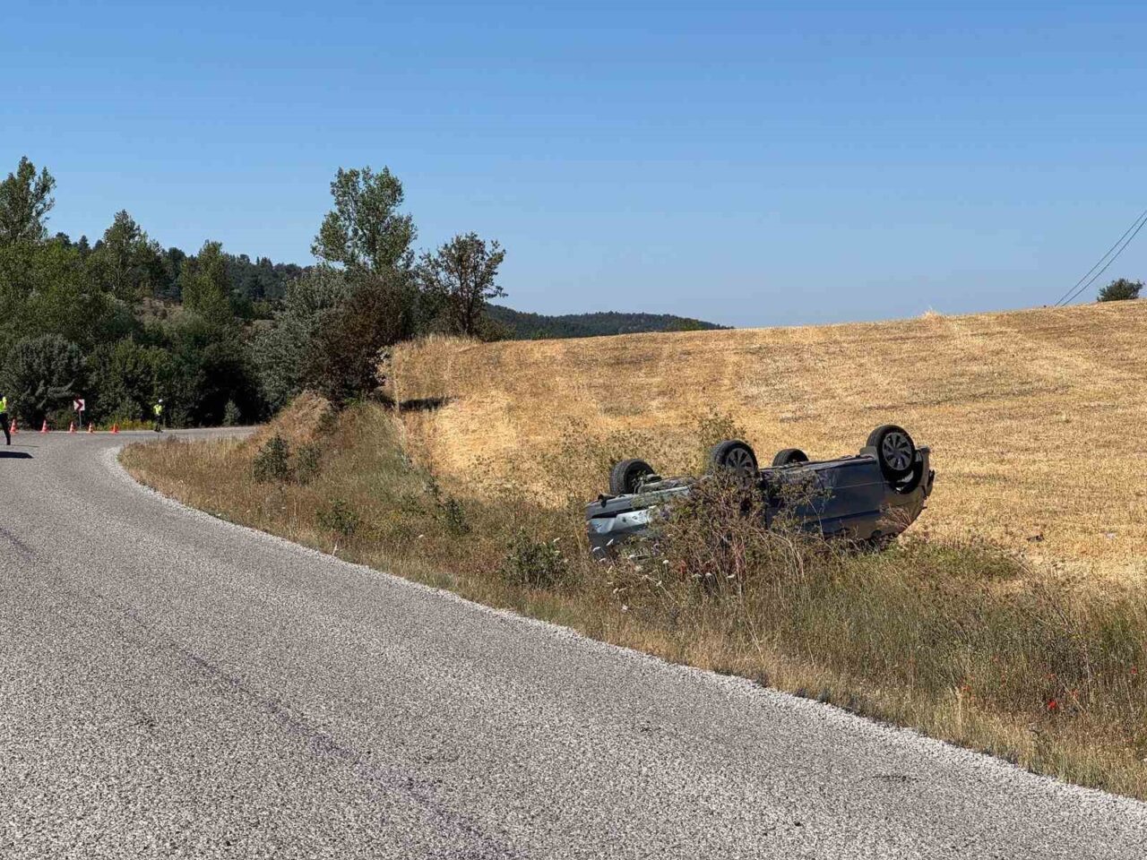Kastamonu’da otomobil takla attı: 3 yaralı
