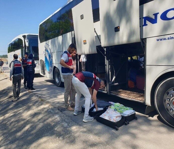 Sinop’ta düzensiz göçmen denetimi