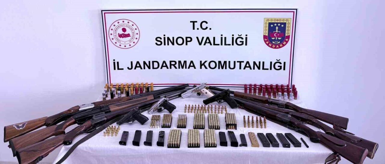 Sinop’ta kaçak silah ve ürün operasyonu: 5 gözaltı