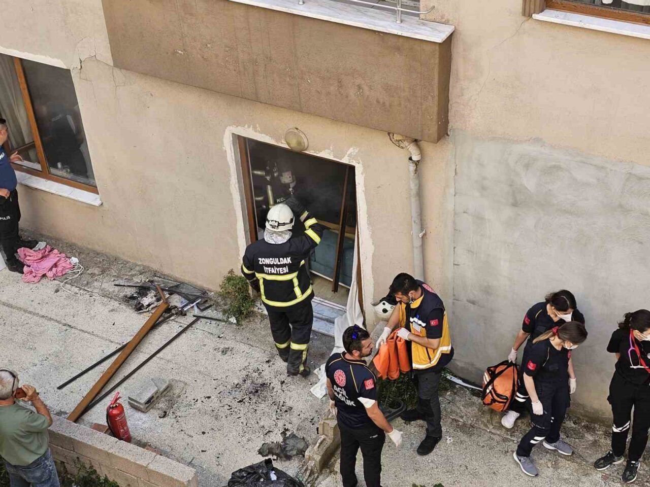 Zonguldak’ta patlama sesi mahalleyi ayağa kaldırdı