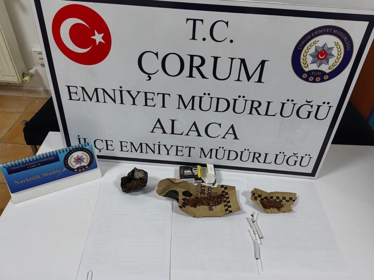 Alaca’da uyuşturucu tacirlerine operasyon: 1 kişi tutuklandı