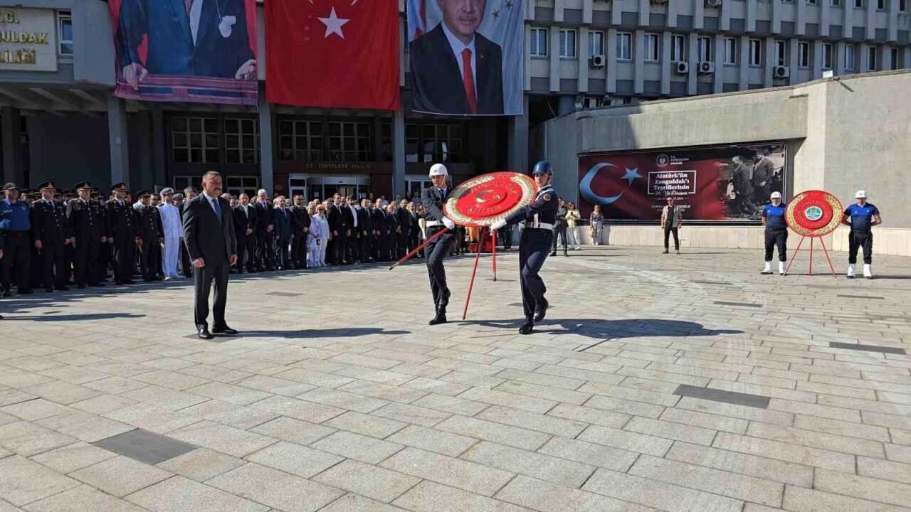 Atatürk’ün Zonguldak’a gelişi törenle kutlandı