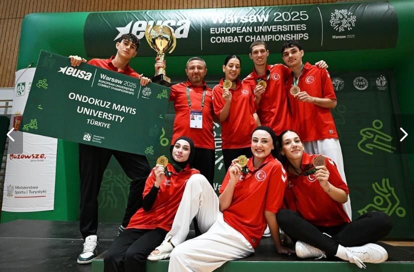 Avrupa Üniversiteler Dövüş Sporları Şampiyonası’nda OMÜ’den birincilik