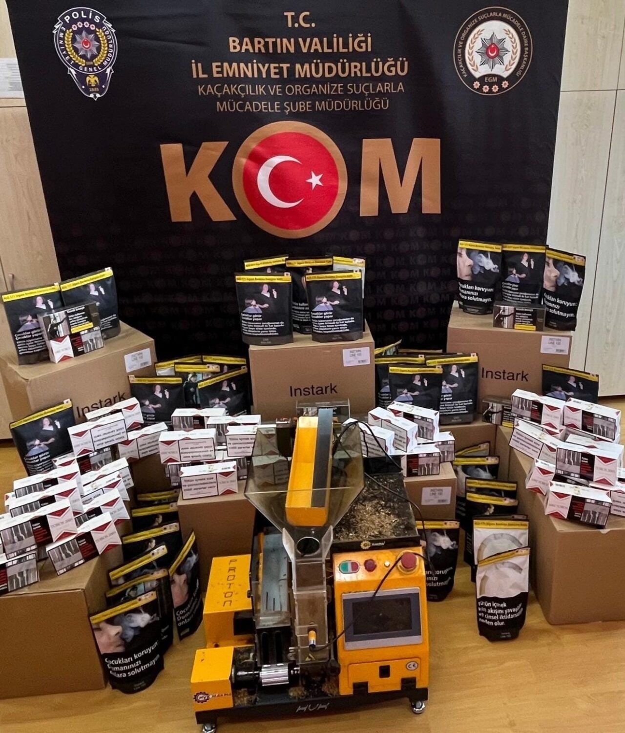 Bartın’da tütün ve makaron operasyonu