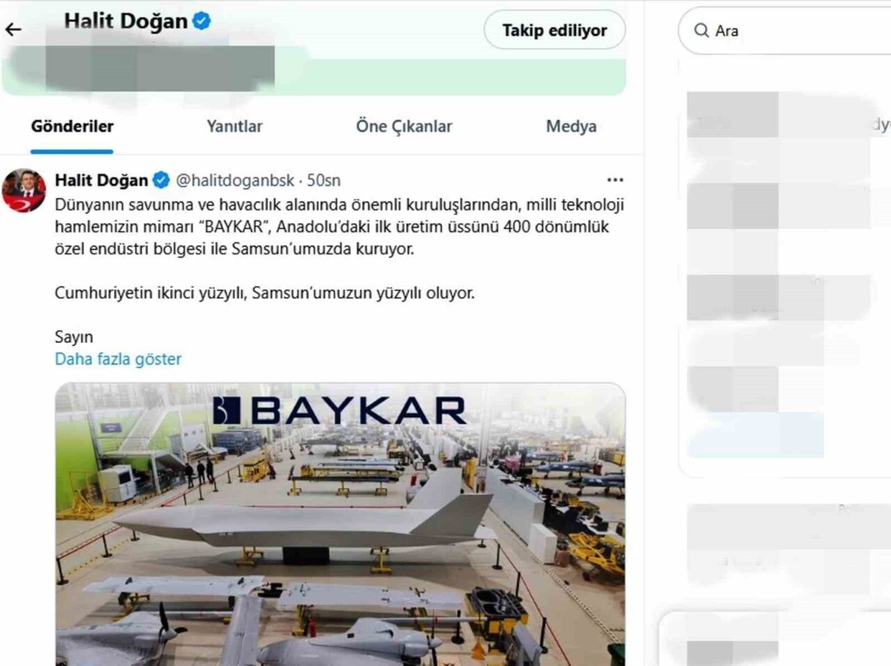 BAYKAR, Anadolu’daki ilk üretim üssünü Samsun’a kuruyor