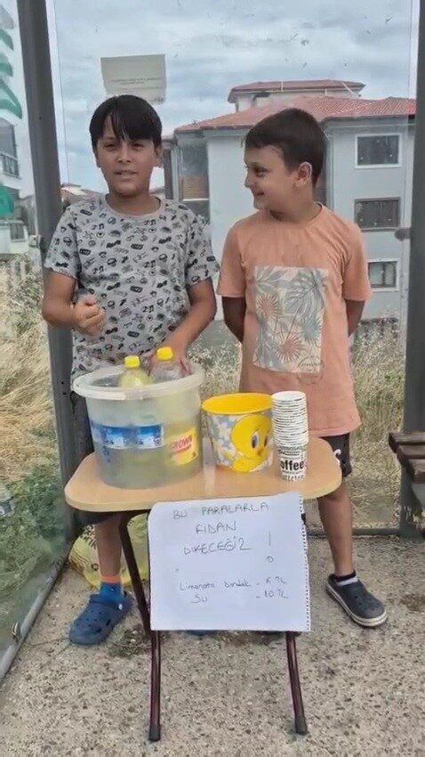 Çocuklardan örnek davranış