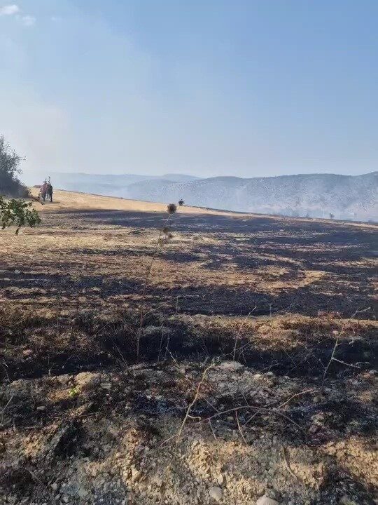 Karabük’te çıkan anız yangını kontrol altına alındı