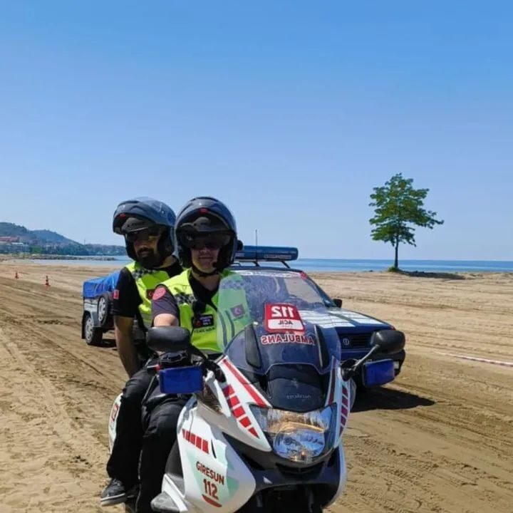 Karadeniz’in ilk motorize ambulansı Giresun’da hizmete başladı