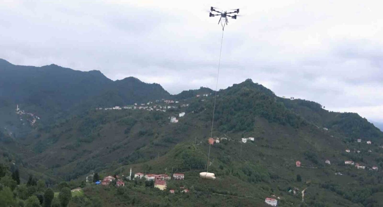 Karadenizli fındık üreticilerinin imdadına dron yetişti