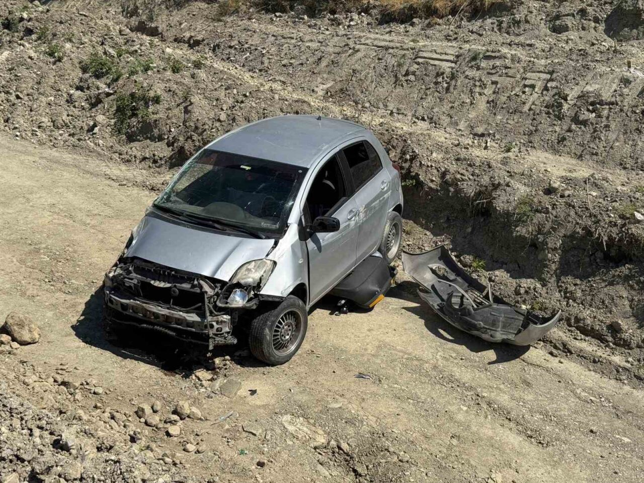 Kastamonu’da otomobil, şarampole düştü: 1 yaralı