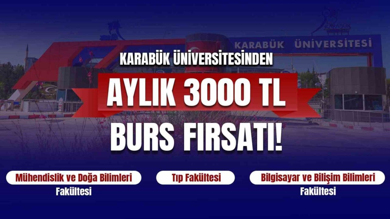KBÜ’yü tercih eden başarılı adaylara  3 bin TL burs desteği