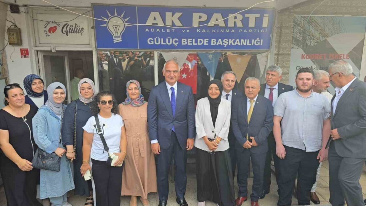 Kültür ve Turizm Bakanı Ersoy, Gülüç’te temaslarda bulundu