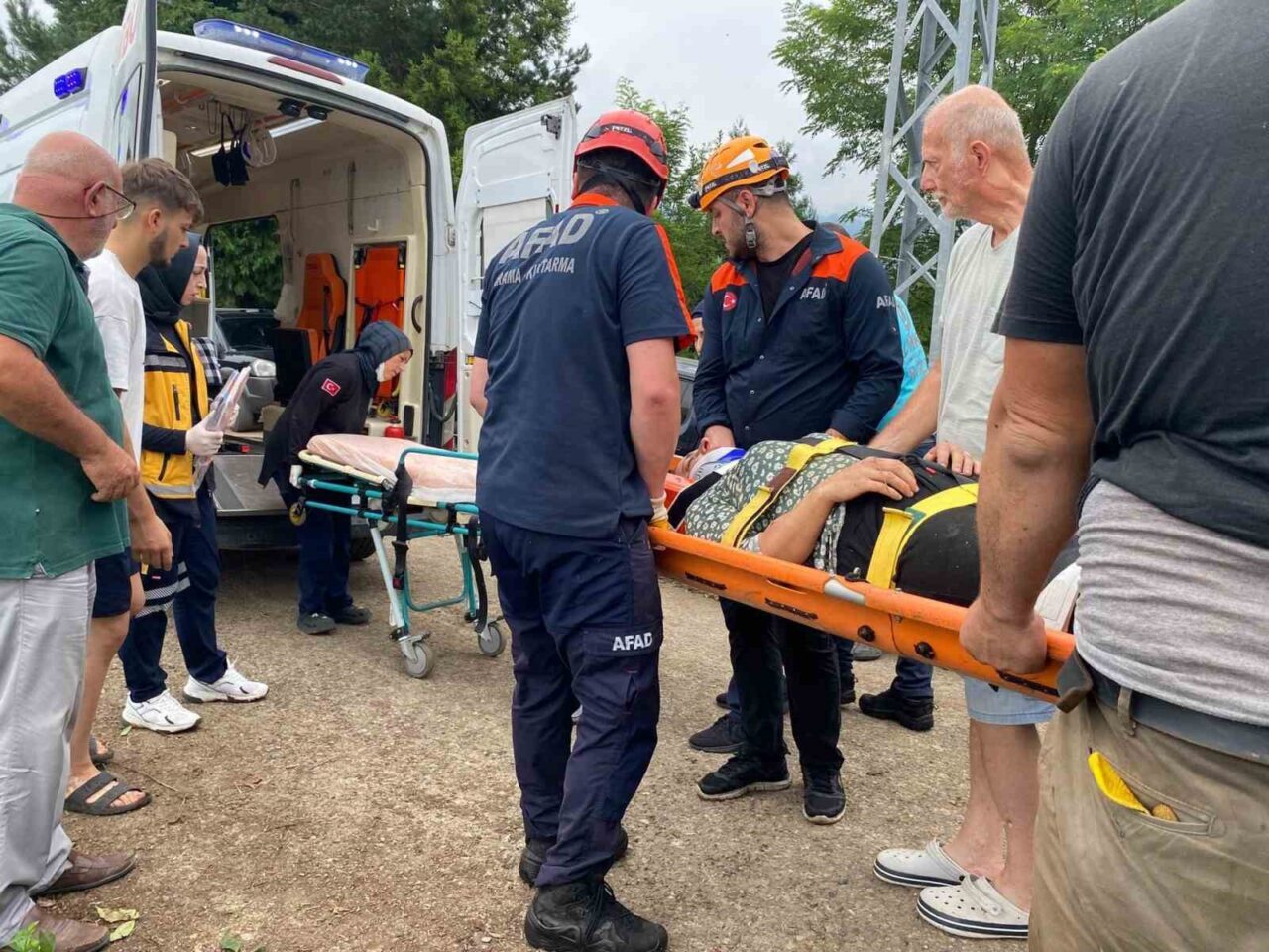 Rize’de ilkel teleferik kazası: 1 yaralı