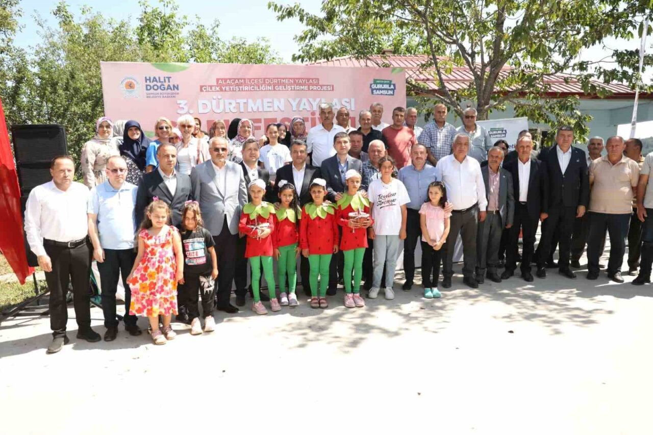 Samsun’da çileğin kalbi Dürtmen Yaylası’nda attı