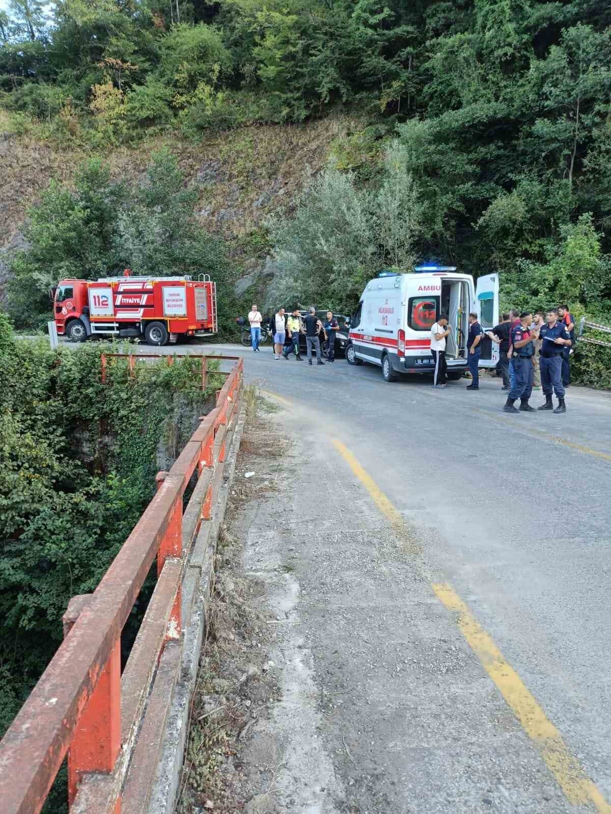 Samsun’da çocuğun kullandığı otomobil köprüden uçtu: 1 ölü, 3 yaralı