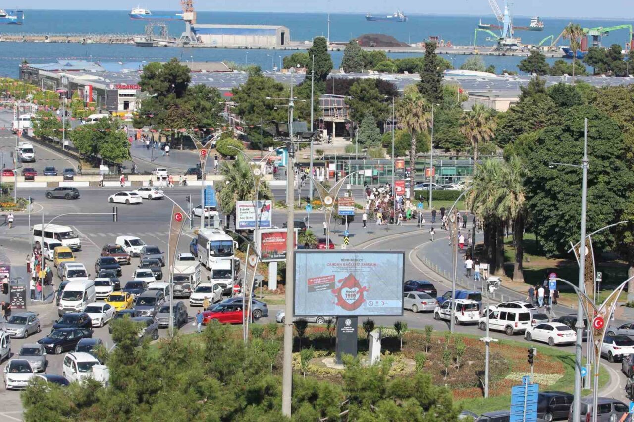 Samsun’da trafiğe kayıtlı araç sayısı 519 bini geçti