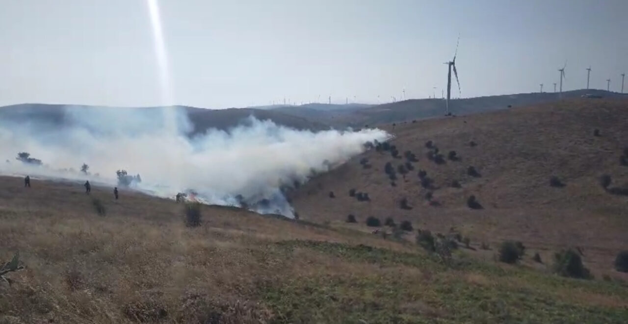 Tokat’ta örtü yangını kontrol altına alındı