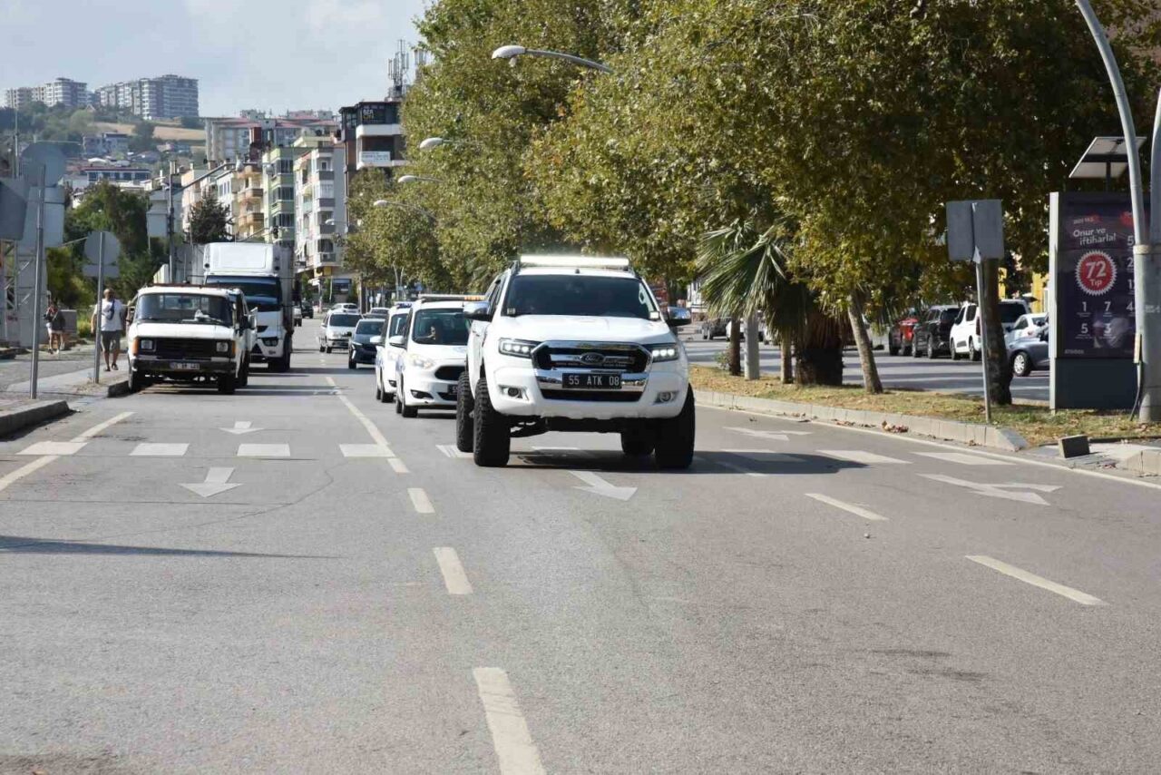 Atakum’da konvoylu Zabıta Haftası kutlaması