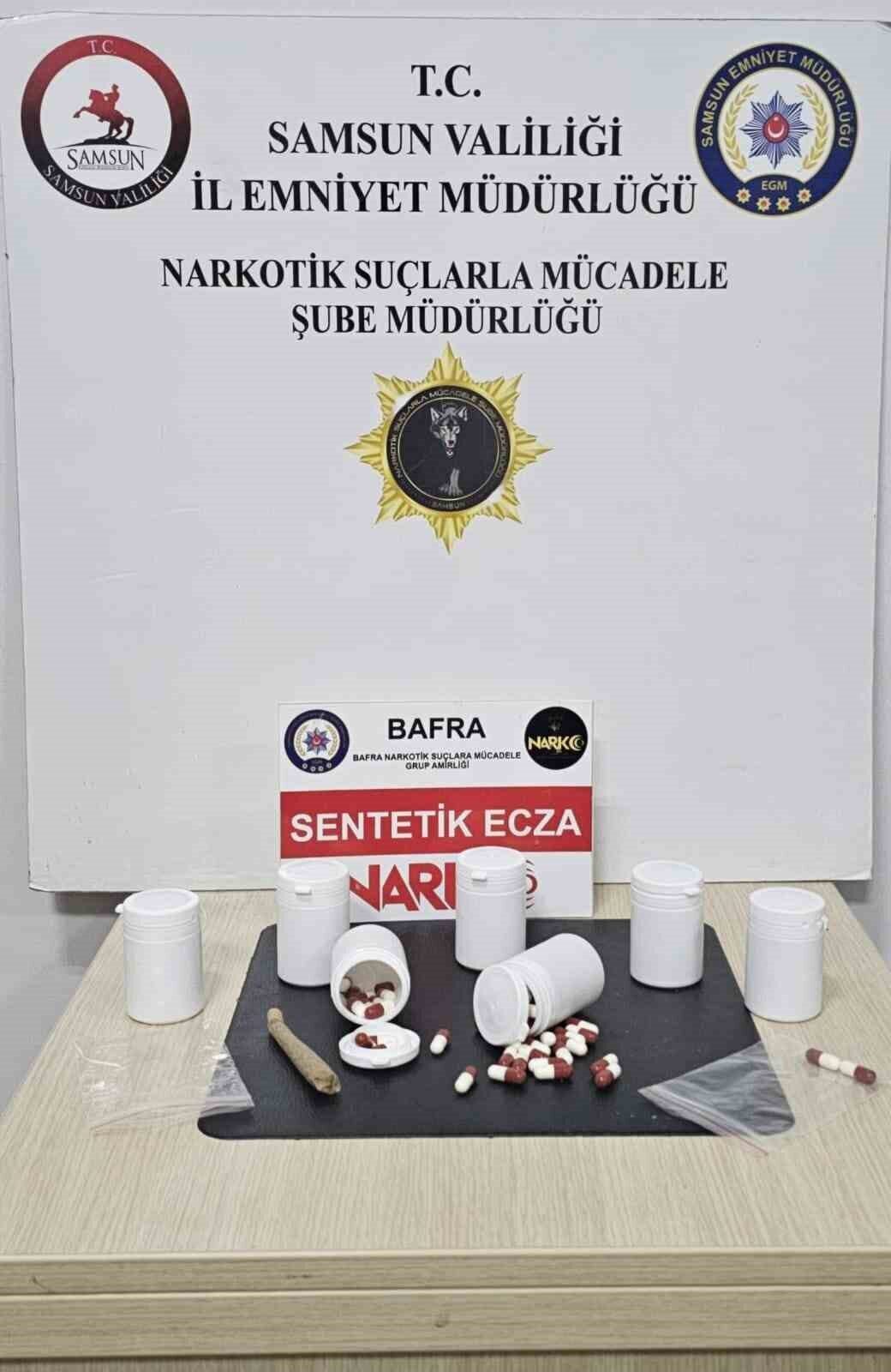 Bafra’da uyuşturucu operasyonu: 2 tutuklama