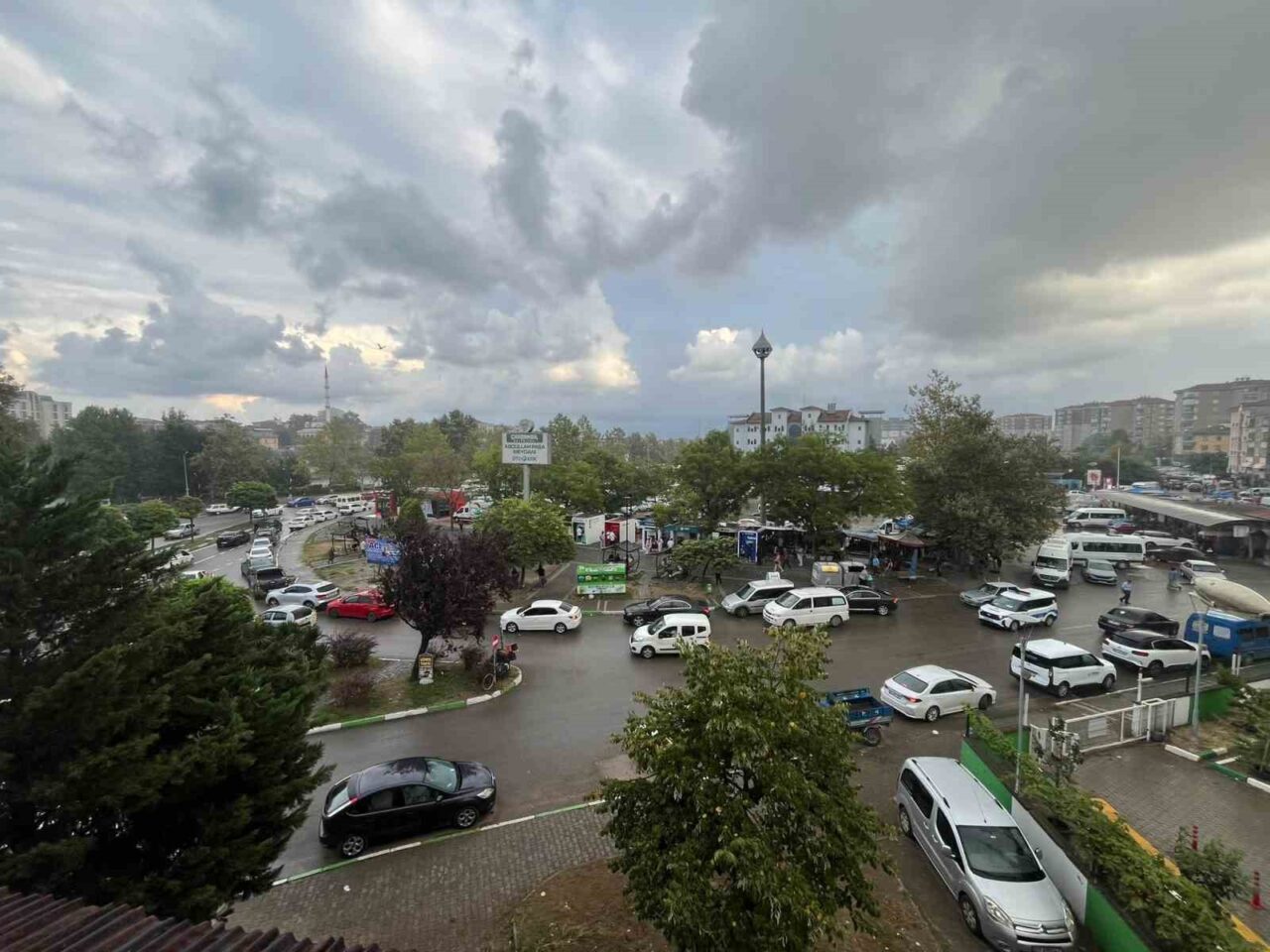 Çarşamba’yı serinleten yağmur