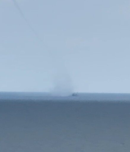 Kastamonu’da denizde çıkan hortum kamerada