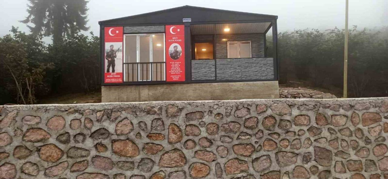 Şehit babasının ev hayali gerçek oldu