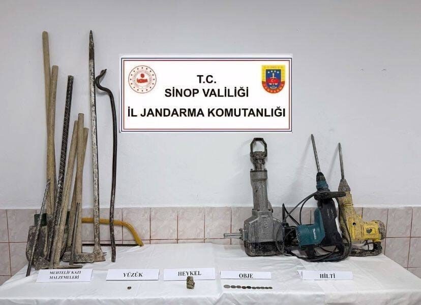 Sinop’ta tarihi eser operasyonu: 3 gözaltı