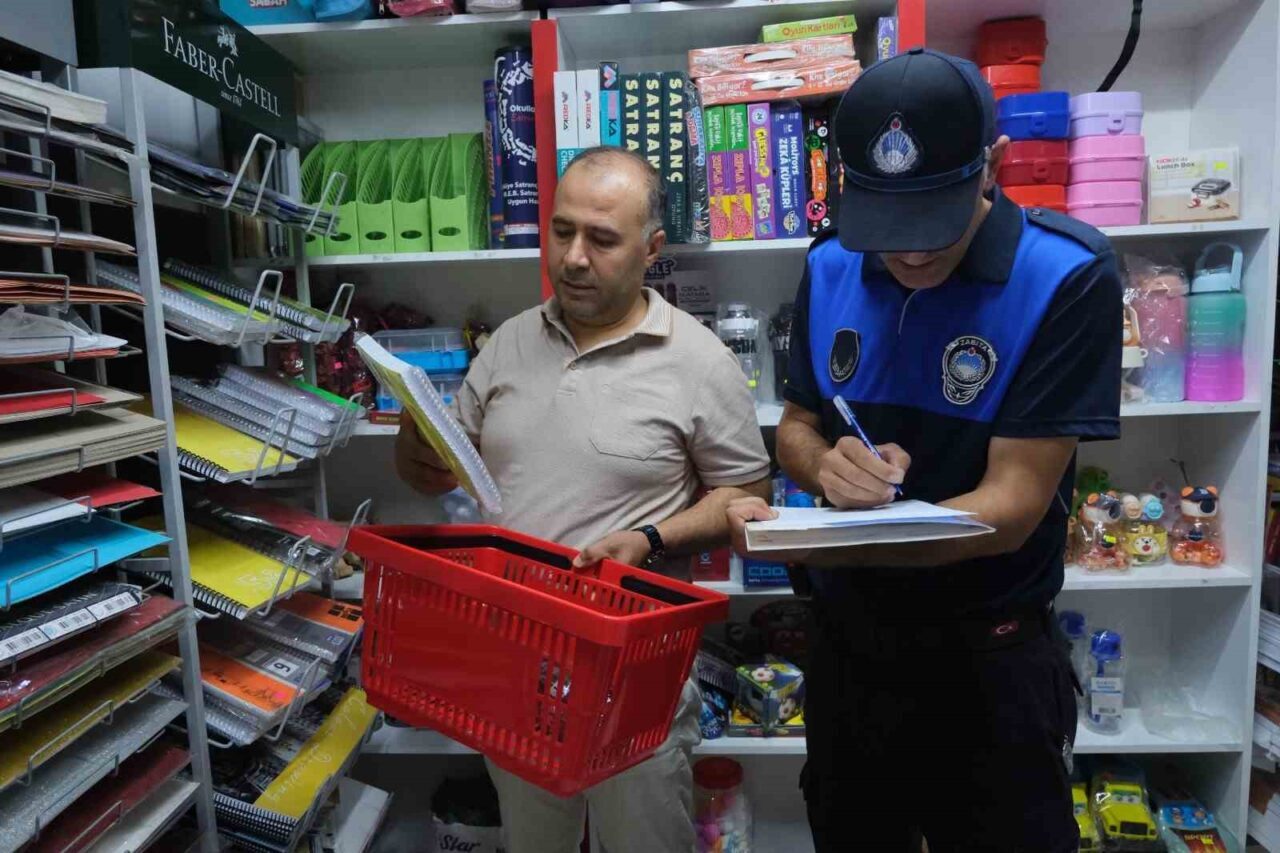 Terme’de okul alışverişine sıkı denetim