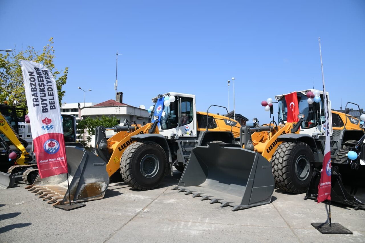 Trabzon’da 17 yeni iş makinesi daha hizmete alındı