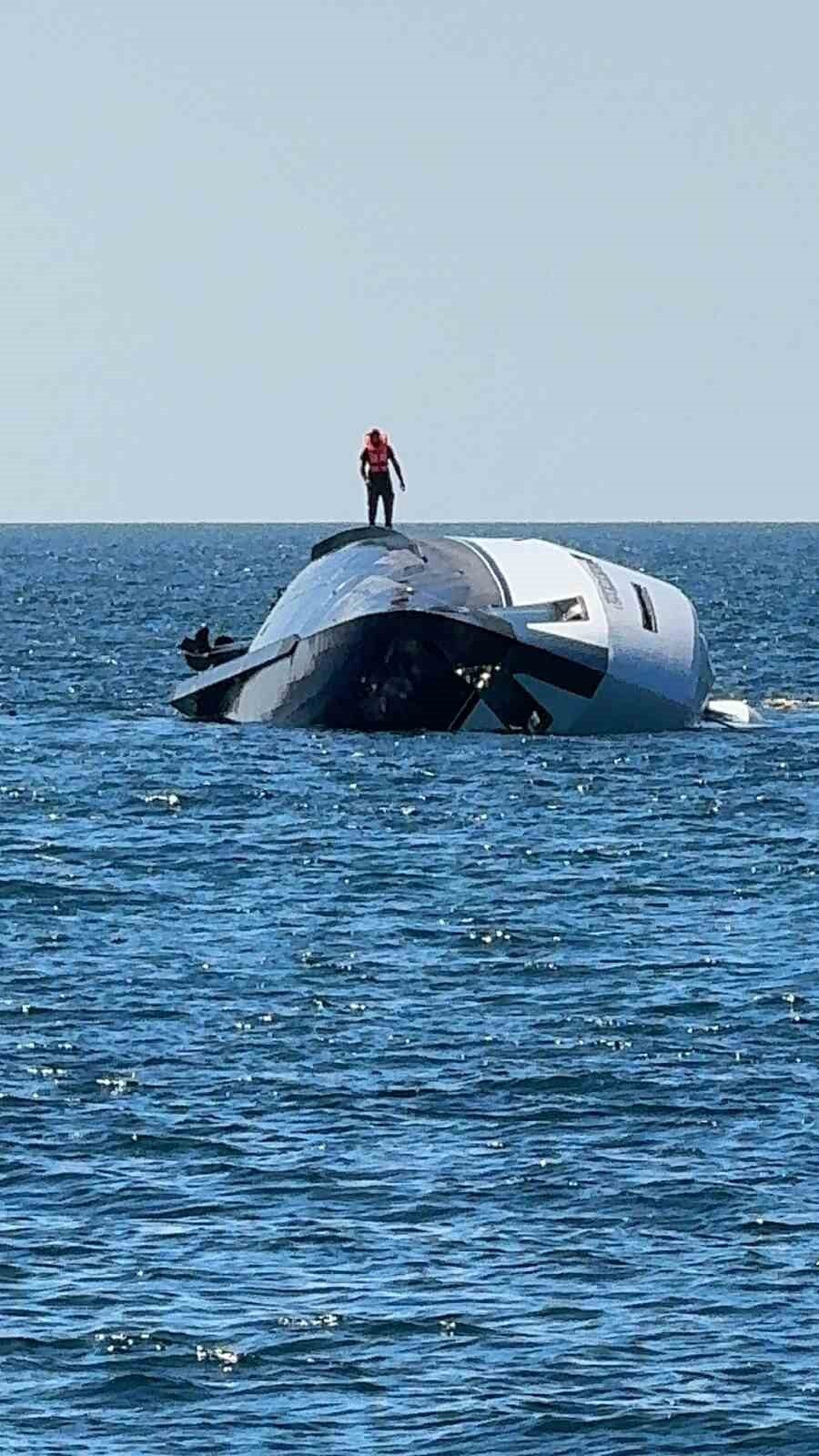 Zonguldak’ta lüks yat denize indikten 15 dakika sonra battı