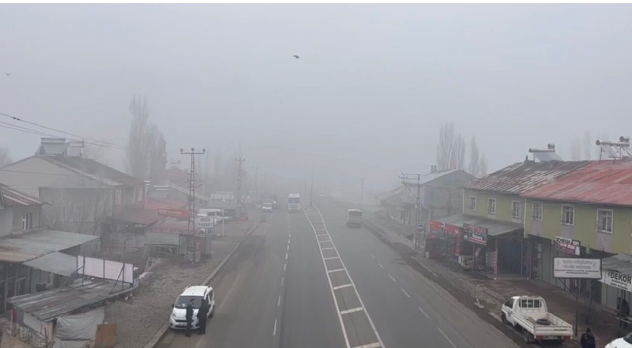 Ağrı’da sis etkili oldu