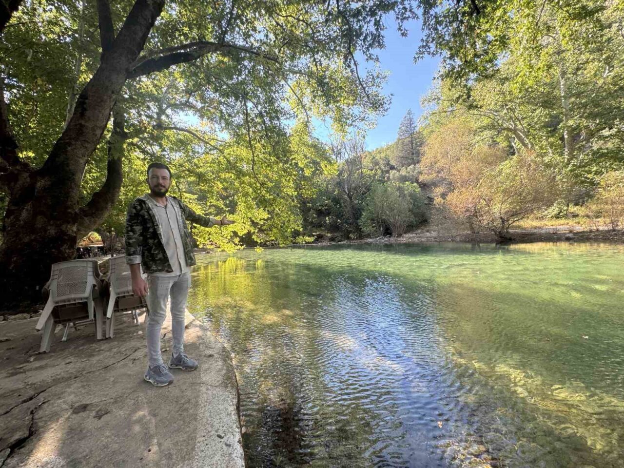 Antalya’da yazın tamamen kuruyan Üzümdere Irmağı yağışlarla yeniden suya kavuştu