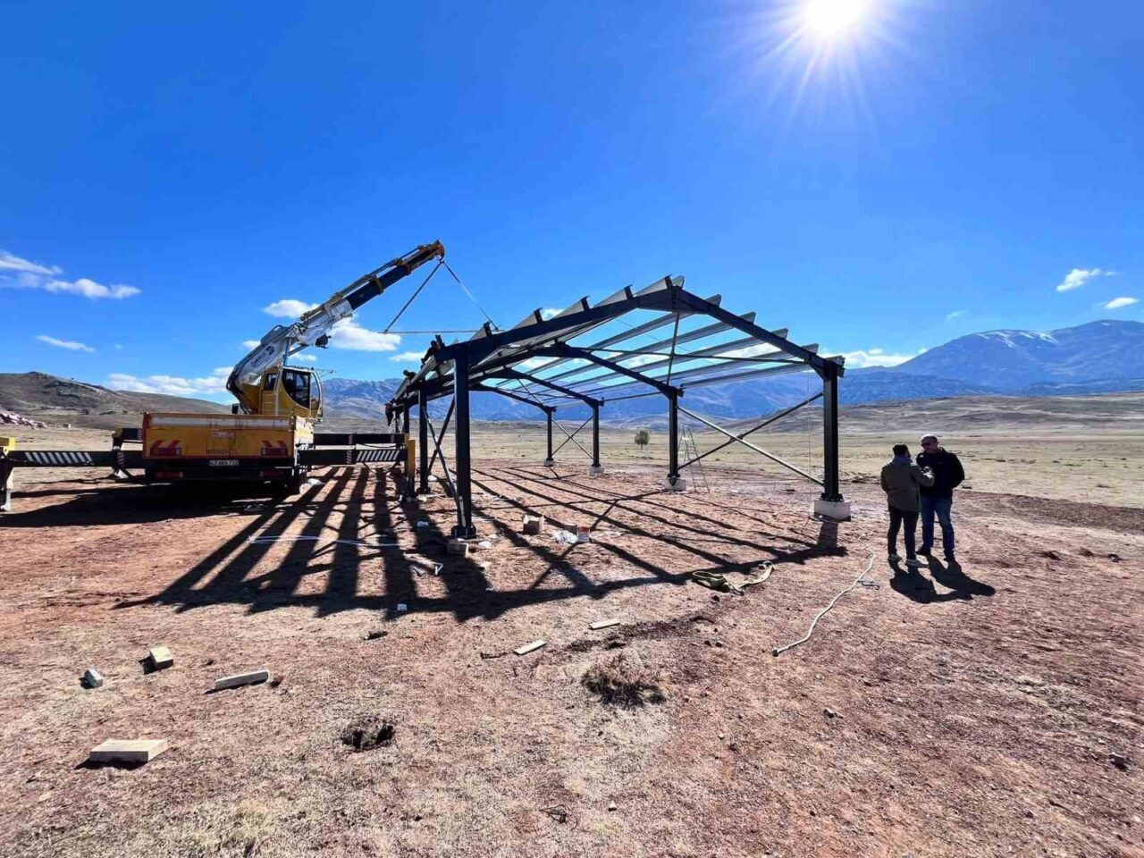 Bozkır’da mera gölgelikleri ve hayvan refahı merkezleri incelendi