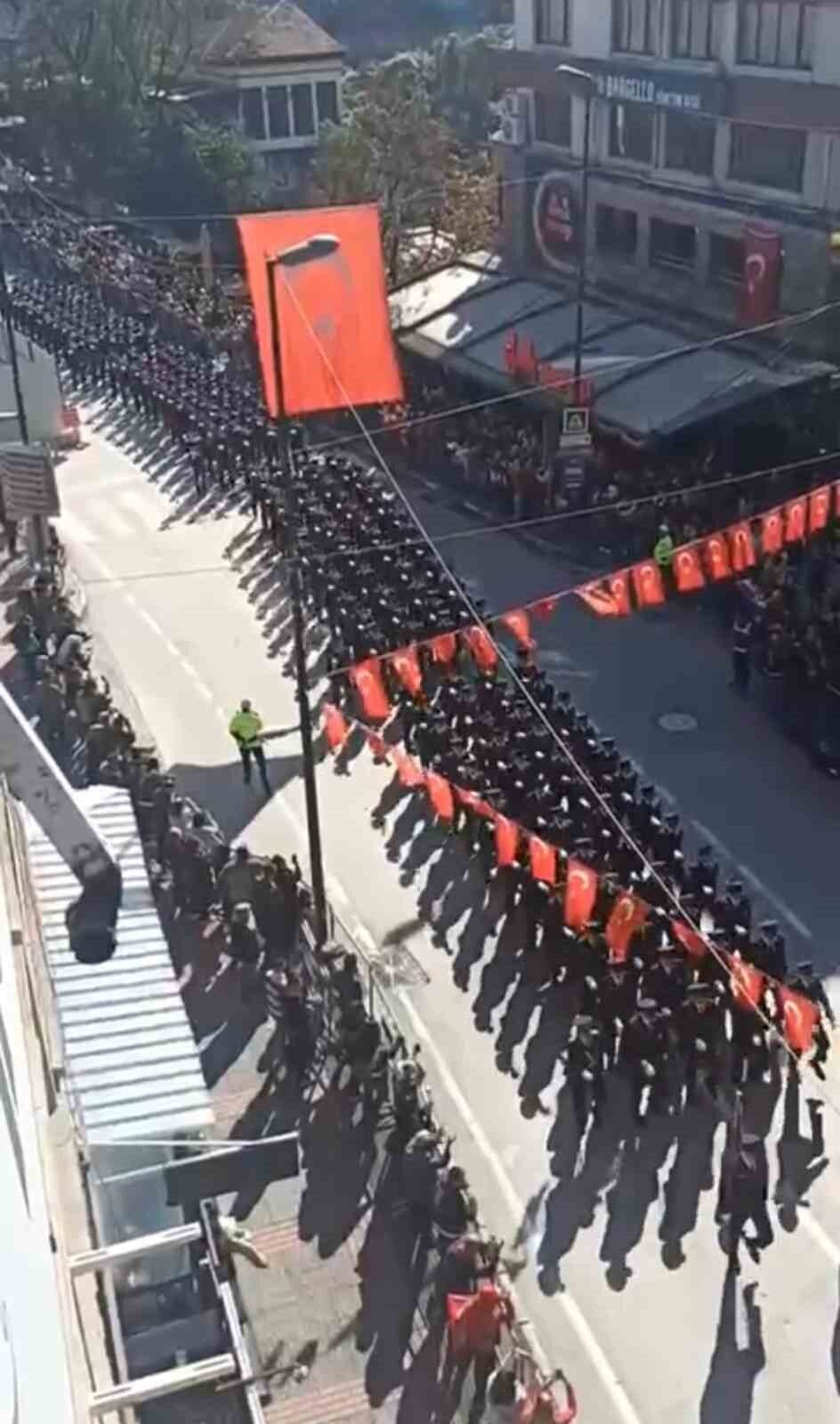 Bursa’da gurur veren görüntüler