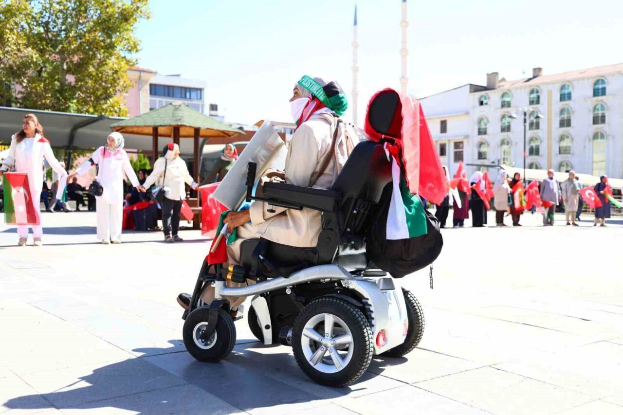 Elazığlı kadınlardan Gazze için sessiz çığlık