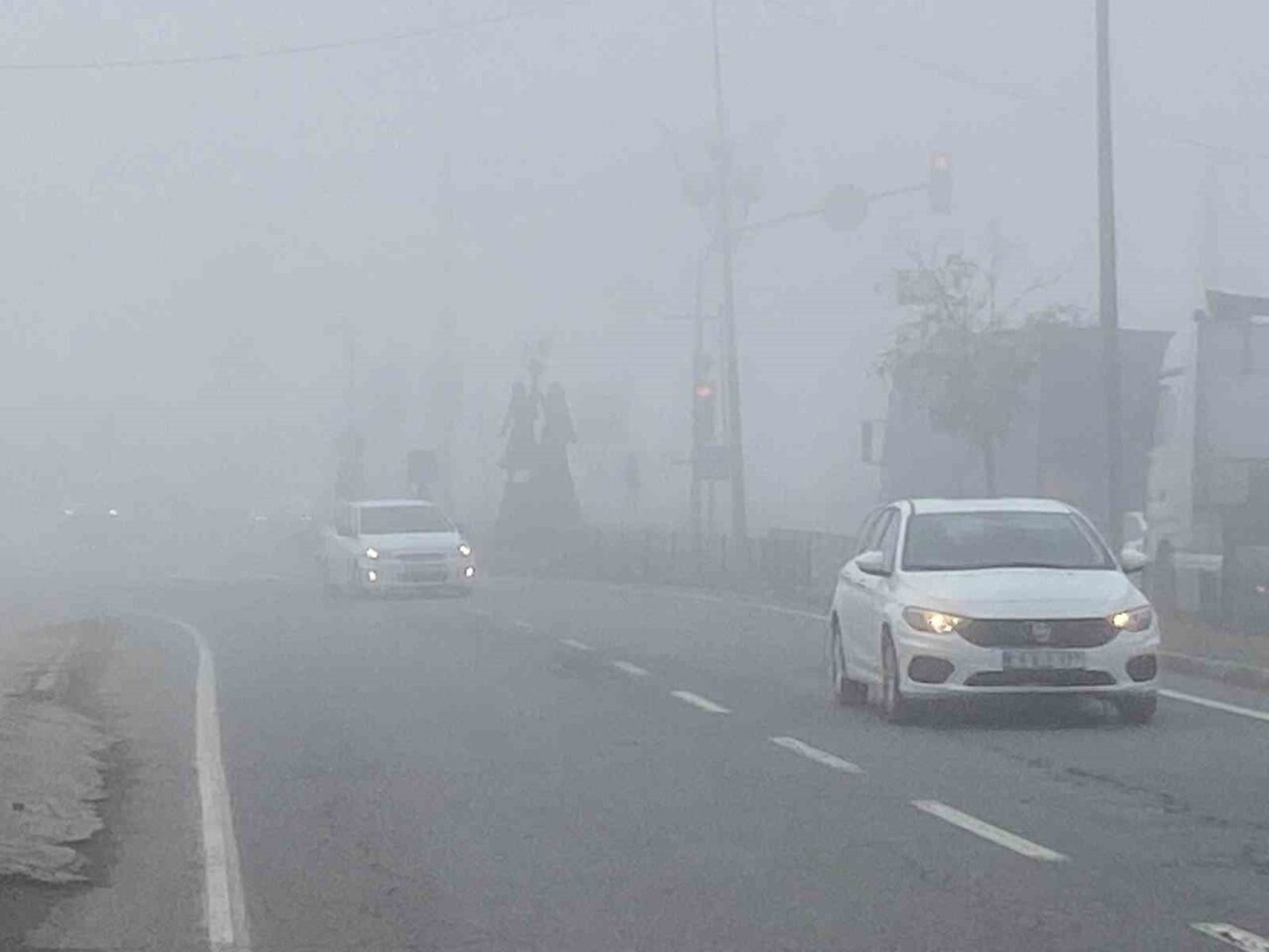 Iğdır’da yoğun sis etkili oldu