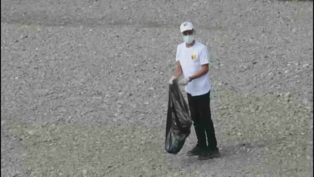 ‘Kulp Benim Evim’ Projesi kapsamında öğrenciler çöp topladı