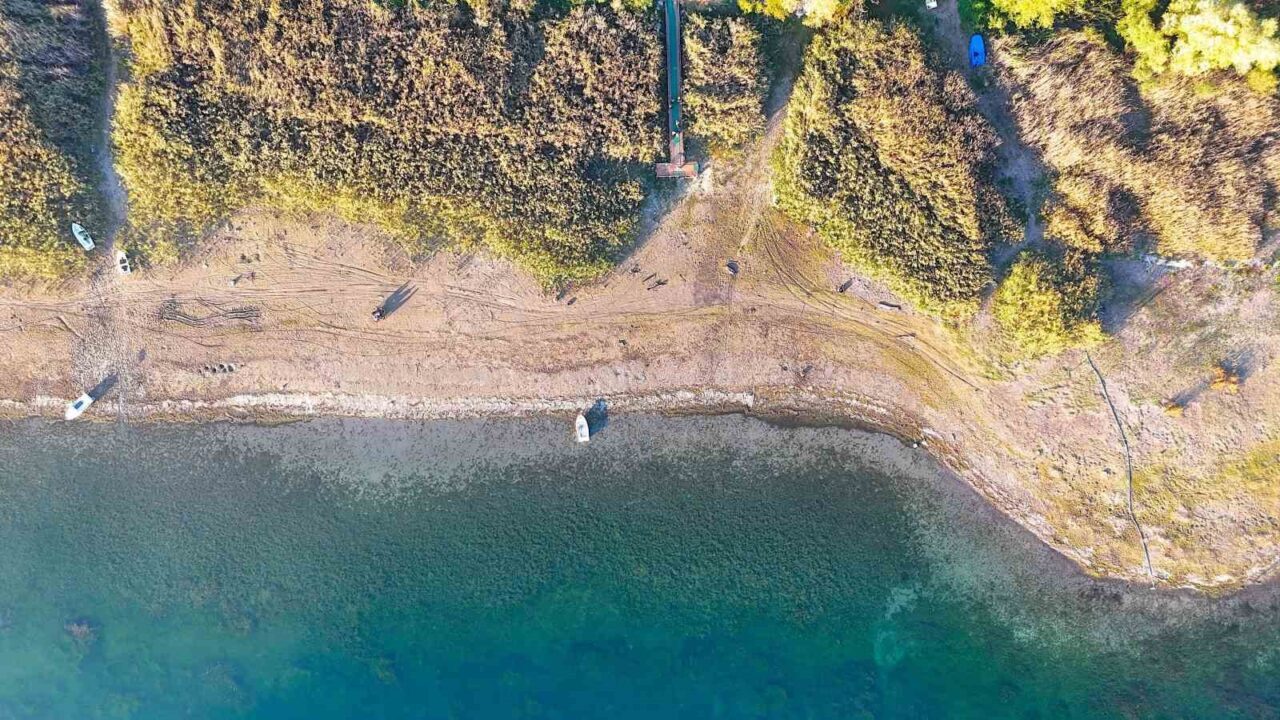 Manzarasıyla büyüleyen Sapanca’da su seviyesi yüzde 28