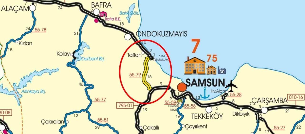 Samsun’da 15 milyar TL’lik dev proje: "Batı Çevre Yolu"