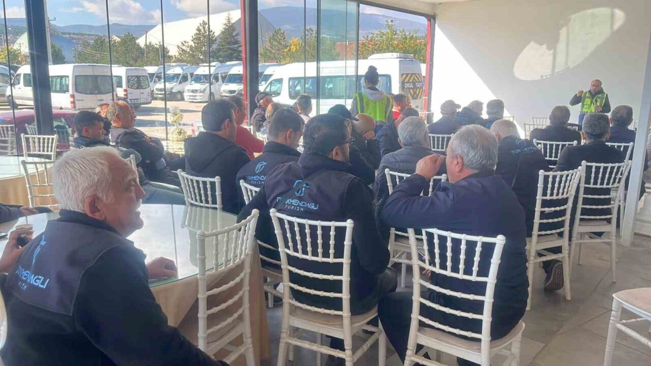 Şoförlere iş güvenliği eğitimi verildi